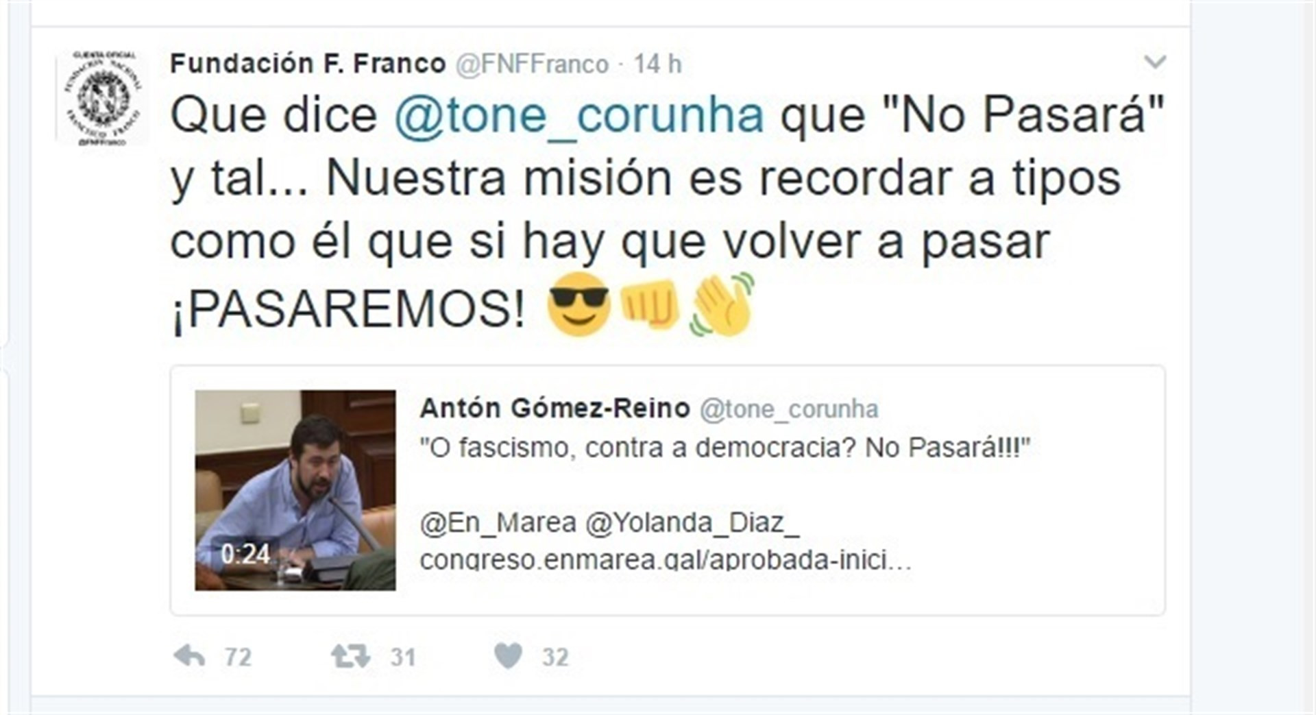 Fundacionfranciscofrancotweetpasaremos