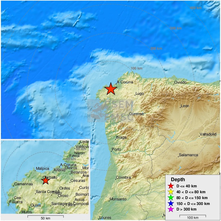 Un Terremoto De Magnitud 3 Se Deja Sentir En Ordes Cerceda Y Carballo