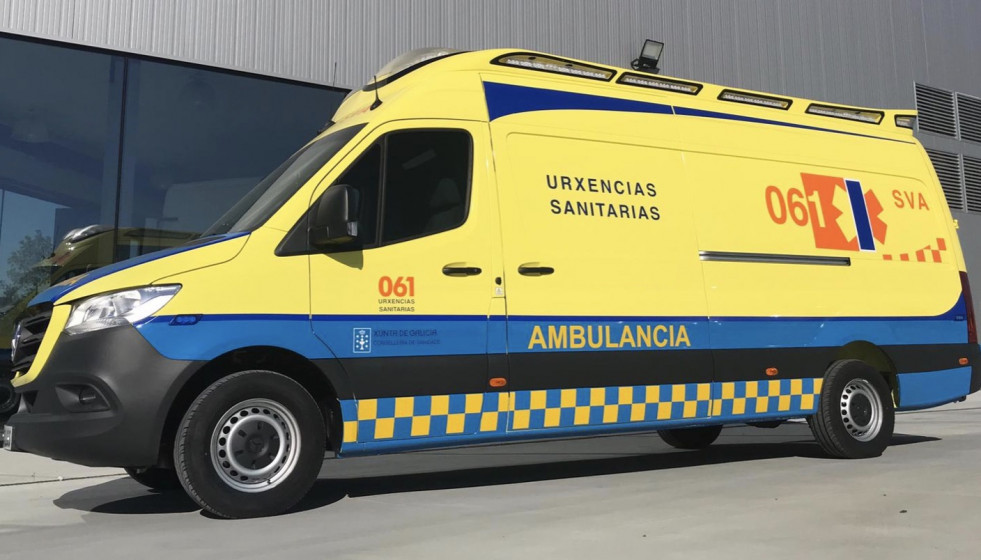 Archivo - Ambulancia del 061-Urxencias Sanitarias de Galicia.