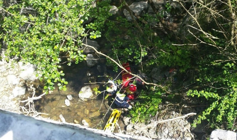 ​Encuentran en un río de Lalín el cuerpo de un nonagenario desaparecido