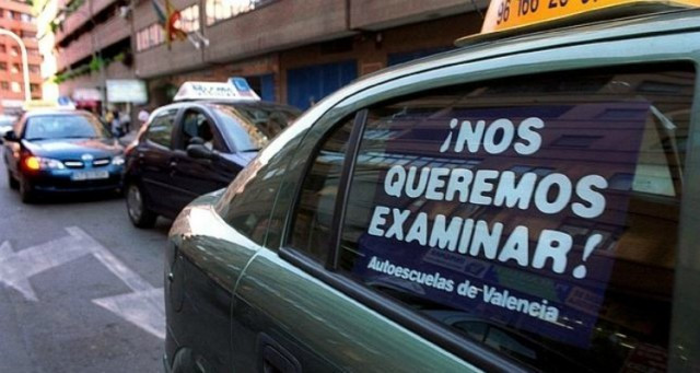 La huelga de los examinadores de Tráfico