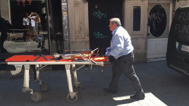 Muere un hombre en el incendio de su vivienda en el centro histórico de Lugo