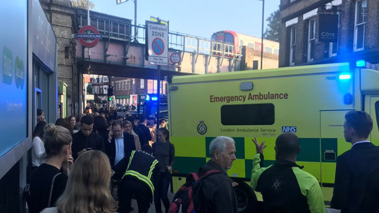 Una explosión en un vagón del metro de Londres deja varias personas heridas