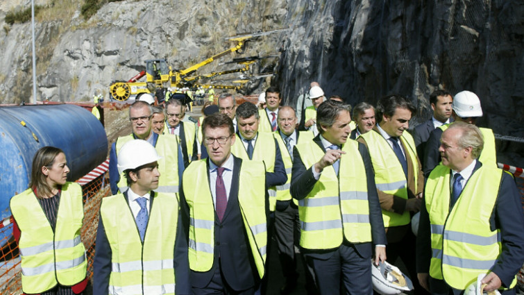 De la Serna inaugura las obras del acceso ferroviario al puerto exterior de Ferrol