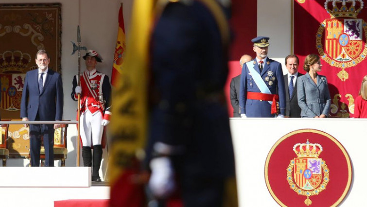 El desfile del 12 de octubre, menos austero y marcado por el desafío independentista