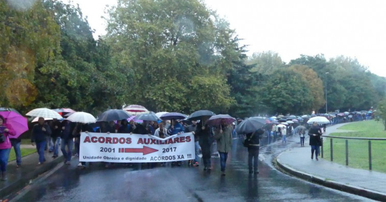 Unas 2.000 personas dan su apoyo a la huelga en las auxiliares de Navantia