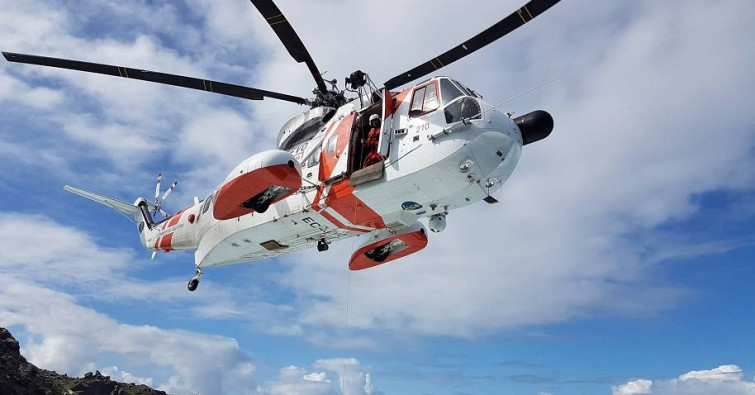 Rescatan a un pescador que cayó al mar en las proximidades de Cabo Vilán