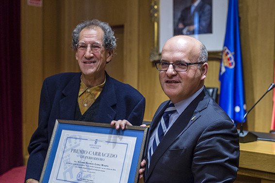 Hoxe, no día da Liberdade de Prensa, entregouse na Deputación de Ourense o premio de xornalismo Xosé Aurelio Carracedo o galardoado a Antonio López