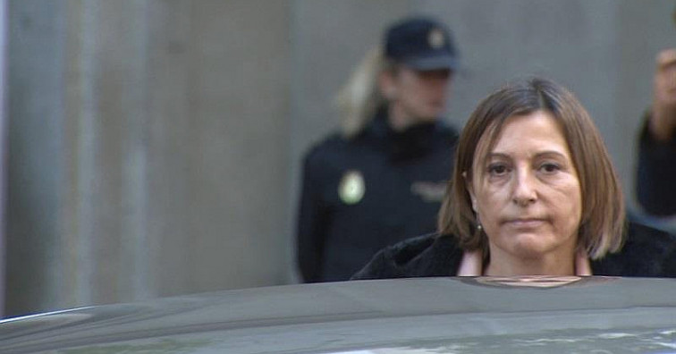 Los imputados por rebelión quedan en libertad, excepto Forcadell, que pasa la noche en prisión