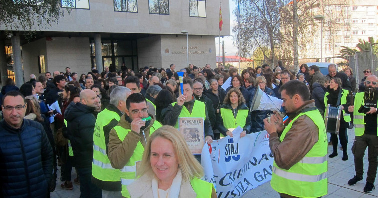 La huelga en la Justicia suspende juicios por toda Galicia