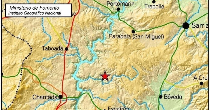 Escairón registró un terremoto de 2,2 grados