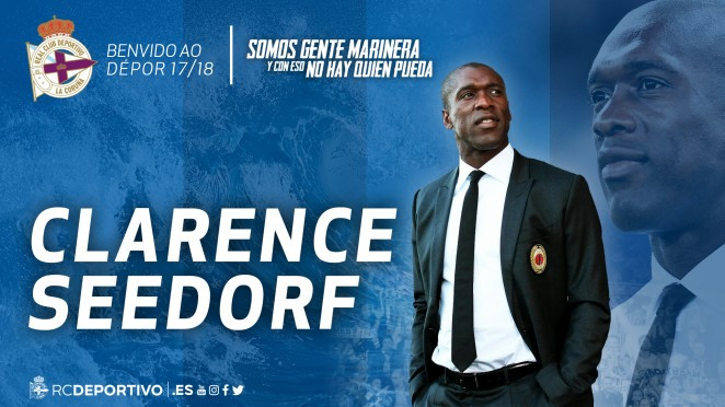 ​El Dépor hace oficial la llegada de Seedorf como nuevo entrenador