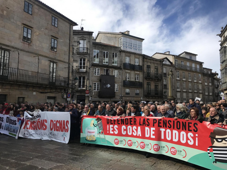 Éxito de las protestas por las #pensionesdignas en Galicia