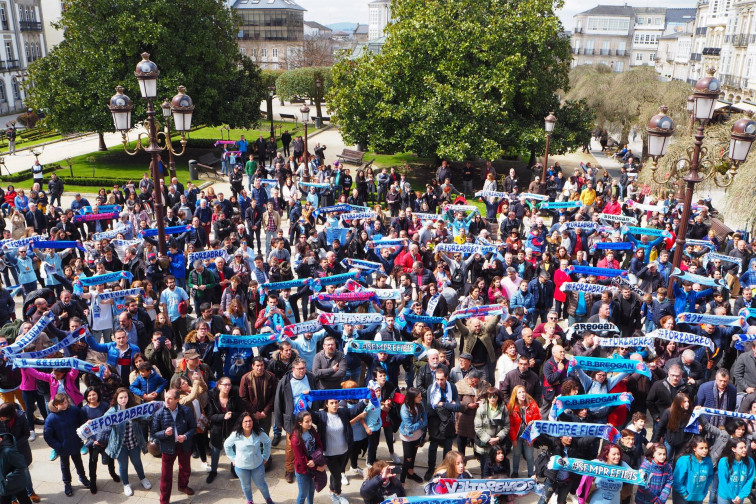 Fiesta en Lugo para celebrar el ascenso del Breogán