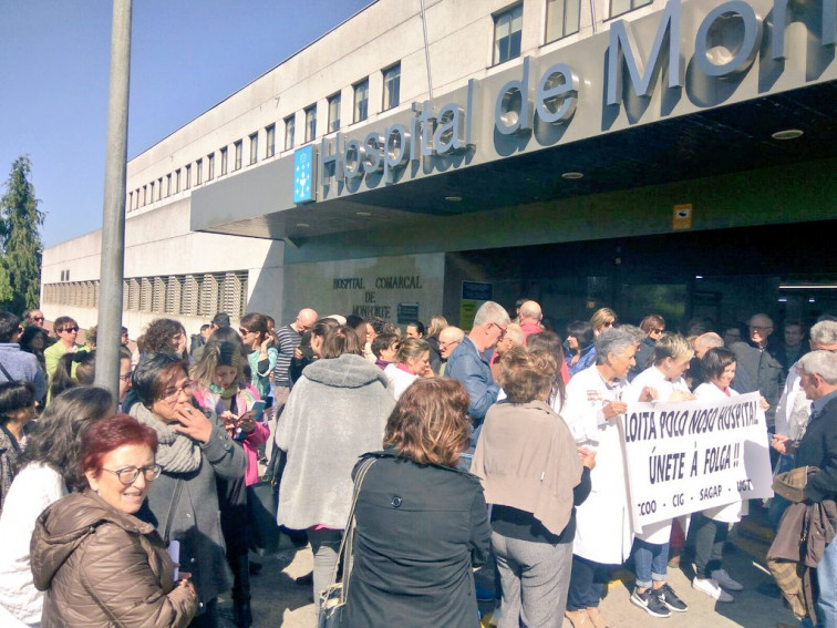 Sabotaje en el hospital de Monforte, en el que sigue la huelga