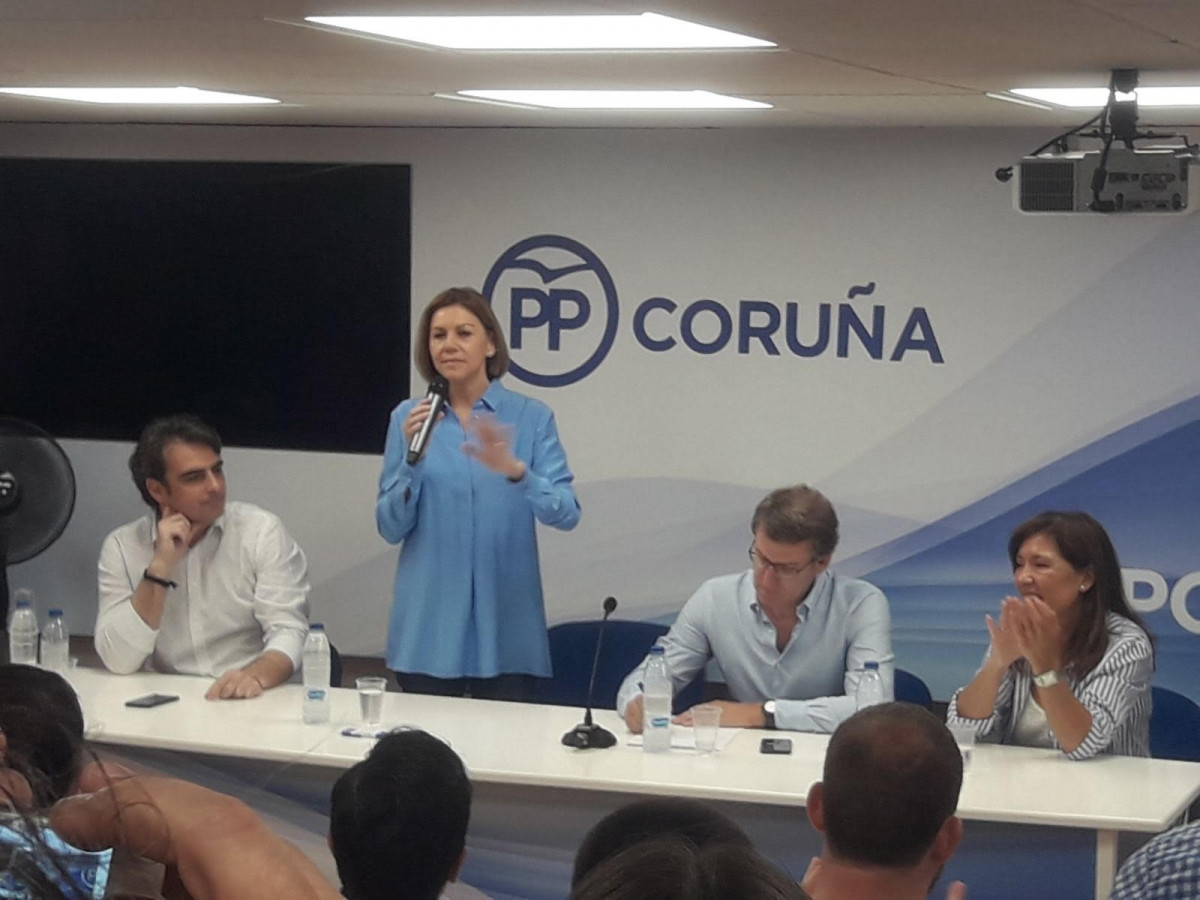 María Dolores de Cospedal en A Coruña