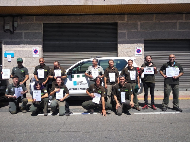 Agentes forestales y medioambientales en huelga