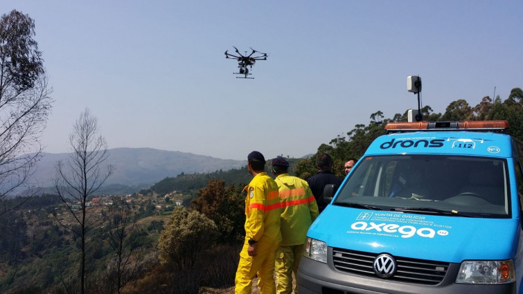 Drones de la Xunta evalúan dos incendios que afectaron a Viana do Castelo