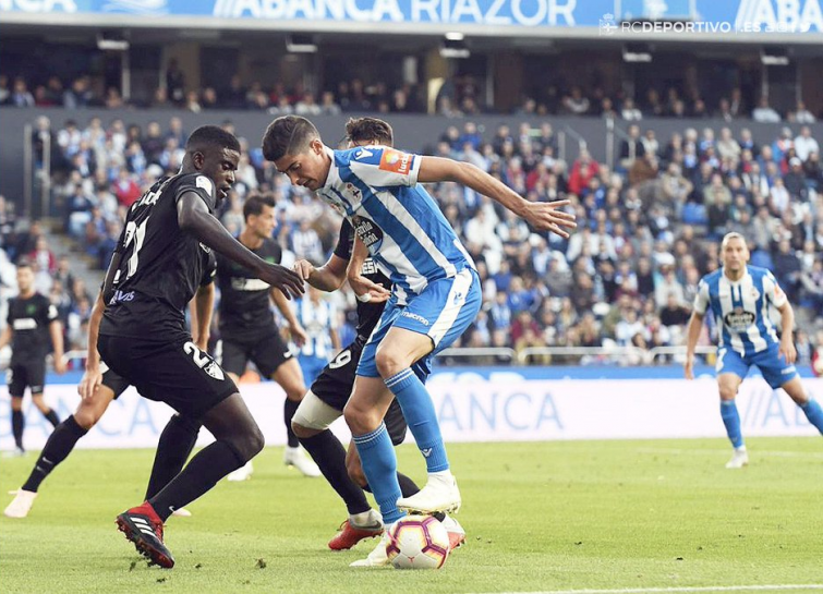 Depor y Malaga empatan en segunda un duelo de primera