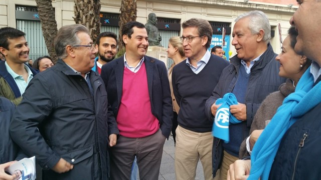 El presidente de Galicia pasará todo el lunes haciendo campaña para su partido en Andalucía