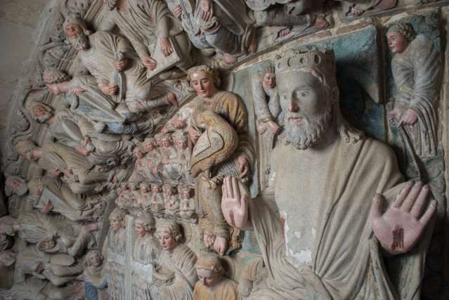 Pórtico de la Gloria de la Catedral de Santiago restaurado