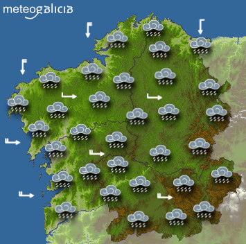 Precipitaciones y temperaturas en ligero descenso para domingo