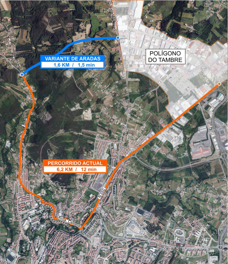 Abierta nueva carretera para ir a la Costa da Morte sin entrar en Santiago