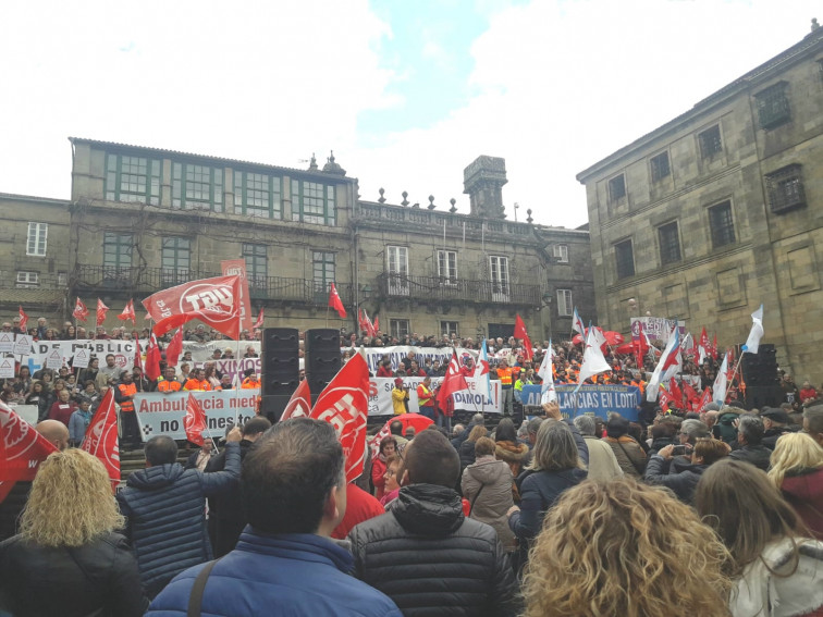 La TVG prioriza la manifestación de Madrid sobre la protesta de la sanidad gallega