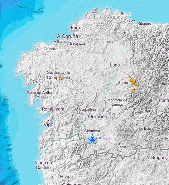 Ola de pequeños terremotos en Galicia