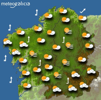 Tiempo para este jueves en Galicia: Sin lluvia y temperaturas en leve ascenso