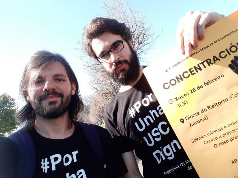 Investigadores de la USC protestan contra las 