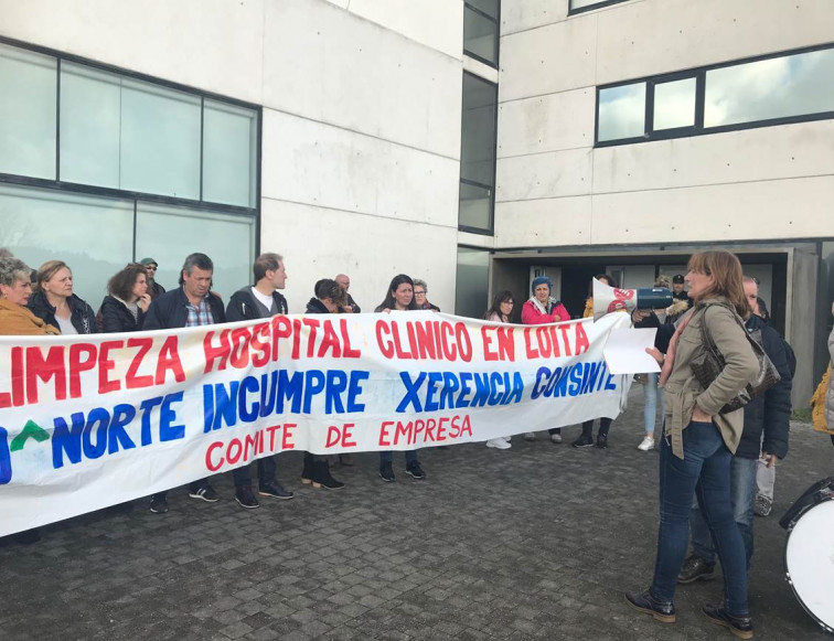 Huelga indefinida en la limpieza de los hospitales gallegos