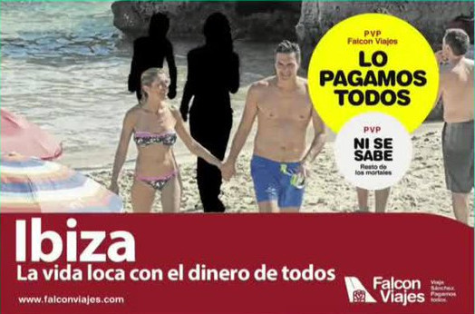 Denuncian a jóvenes del PP por publicar una foto en bikini de las hijas menores de Sánchez