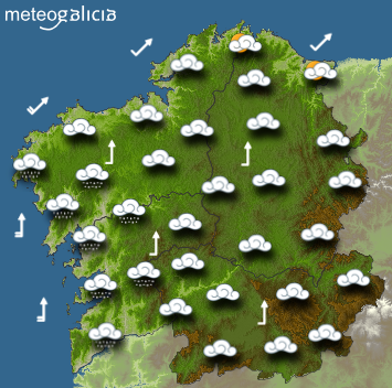 El Tiempo para el domingo: Cielos cubiertos y lloviznas en la franja atlántica