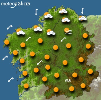 Tiempo para este sábado en Galicia: Sol y más calor para el fin de semana