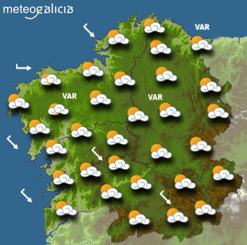 El tiempo para este sábado en Galicia: Posibilidad de algún chubasco aislado y temperaturas en ascenso