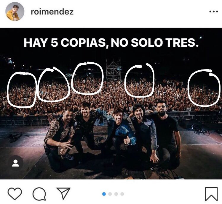 ​Roi Méndez usa relleno...en el público de sus conciertos