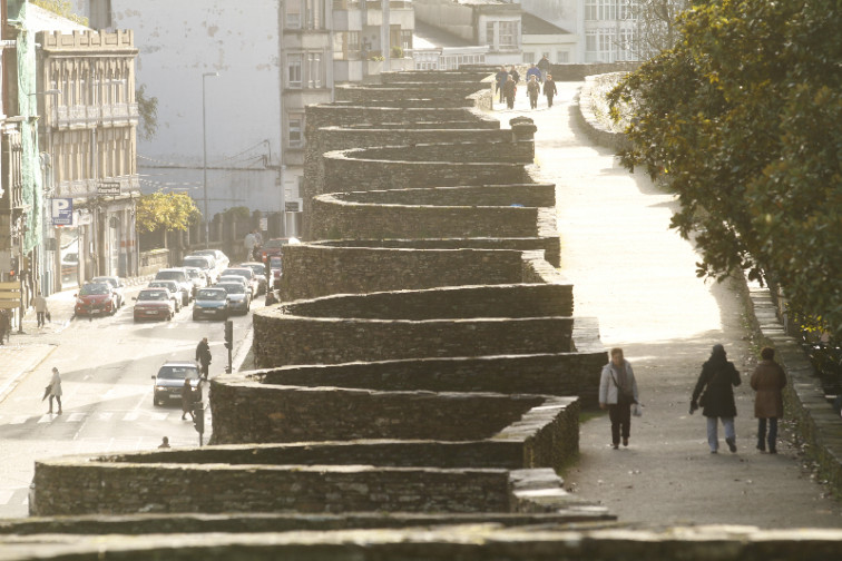 ​Descubren escaleras de la época romana en una excavación en la Muralla de Lugo