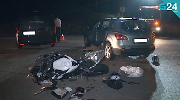 Motorista muere tras chocar contra un coche en Salvaterra