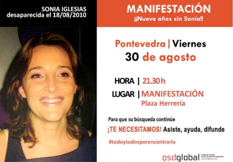 Pontevedra recordará a Sonia Iglesias en el noveno aniversario de su desaparición