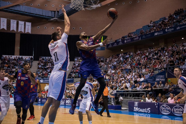 El Obradoiro hace sudar al Barça, que se lleva la victoria del Sar (86-92)