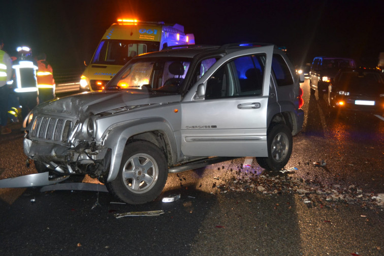 Un jabalí provoca un accidente con una herida grave en la autovía cerca de Allariz