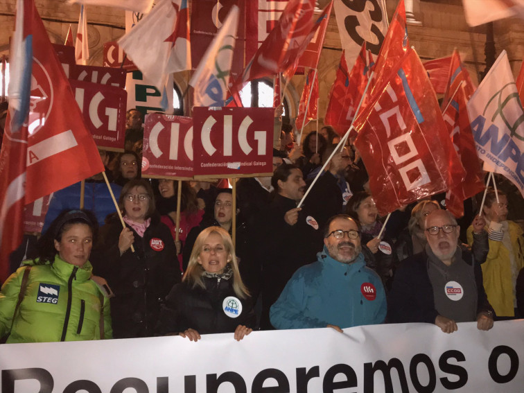 Manifestaciones de profesores en todas las ciudades gallegas para aumentar la calidad de la enseñanza