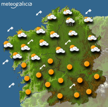 Tiempo para este lunes: por fin un día sin casi lluvia