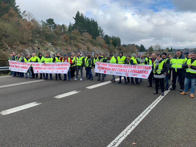 El encierro de los transportistas del carbón en As Pontes termina después de más de 100 días