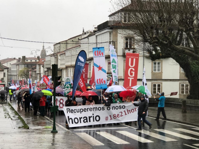 La huelga en el sector de la Educación logra un seguimiento del 60% según los profesores, del 14% según la Xunta