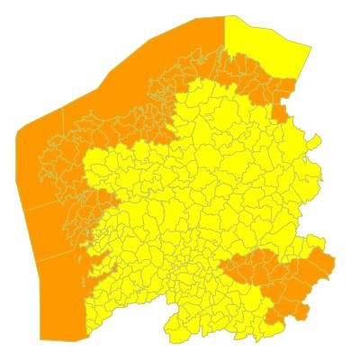 Avisos por lluvia, viento y temporal costero este miércoles.