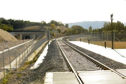 Vía del AVE a Galicia