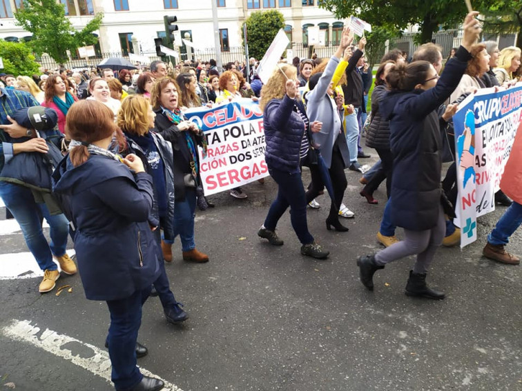 Los celadores del SERGAS salen de nuevo a la calle contra la privatización y en defensa de su categoría