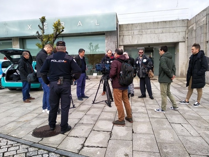 La Xunta impide a la prensa hablar con los sindicatos en la sede de la Administración Gallega